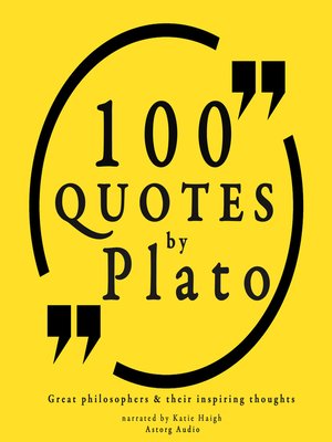 cover image of 100 Quotes by Plato